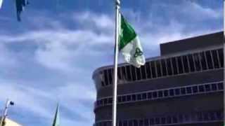 Levée du drapeau FrancoOntarien par le maire de StCatharines [upl. by Parrisch452]