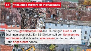 BlaulichtNews 31Jähriger in Esslingen erschossen [upl. by Heilner]