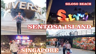 WALKING AROUND SENTOSA ISLAND AND SILOSO BEACH SINGAPORE [upl. by Ynnel]