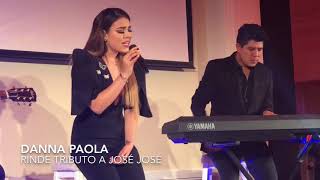 Danna Paola rinde tributo a José José [upl. by Aneekas]