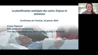 Conférence  La planification anticipée des soins  enjeux et solutions [upl. by Eusoj48]