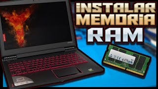 TUTORIAL  Como INSTALAR MEMORIA RAM en portatil LENOVO LEGION Y520 valido para CUALQUIER MODELO [upl. by Alvira]