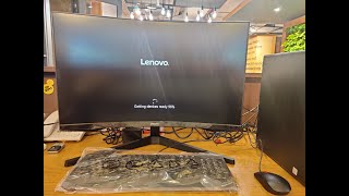 Lenovo ThinkStation P340 Just Unboxing With Samsung Odyssey G5 quot27 Inch Monitor [upl. by Nettirb274]