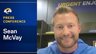 Sean McVay On 2024 Rams Coaching Staff Additions amp Promotions Planning For Free Agency amp NFL Draft [upl. by Itsyrk303]