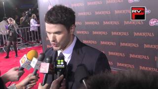 Kellan Lutz interview  Immortals World Premiere [upl. by Falda]