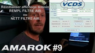 Réinitialisation témoin filtre à air à laide de VCDS ✅ AMAROK Ep 9 [upl. by Anaihs]