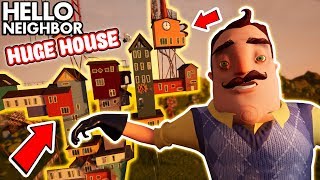 The Neighbor’s NEW HUGE 100 ROOM HOUSE  Hello Neighbor Gameplay Mods [upl. by Branham]