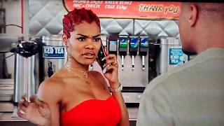 TEYANA TAYLOR AND TI Funny sceneTHE TRAP [upl. by Arodnap]