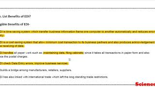 ECommerce Tutorial 16  Benefits Of Electronic Data Interchange  EDI  In HindiEnglish [upl. by Ardnaz]