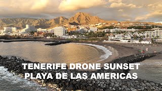 Playa de las AmericasTenerife sunset drone [upl. by Robinett2]