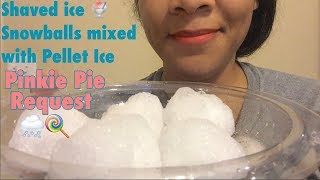 Pellet Ice Snowballs ASMR❄️🍧🌨🍭👅 [upl. by Mcculloch224]