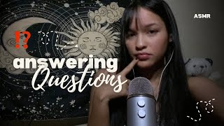 QampA ASMR answering your questions Sub✔ [upl. by Agn]