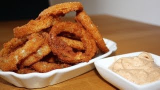 REZEPT ONION RINGS BURGER KING STYLE ZU HAUSE NACHGEMACHT [upl. by Chatwin]