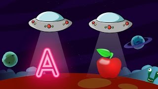 Phonics Song  Spaceship A For Apple  ABC Alphabet Songs for Children  Learn ABC [upl. by Hgalehs]