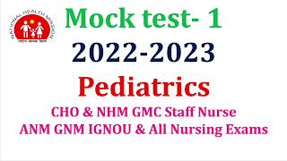 Child Health Nursing Pediatric  Questions amp Answers  Gynaecology MCQs 20222023 exams [upl. by Aikemat]