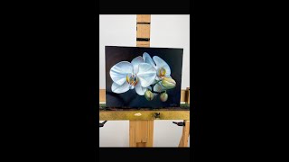 orchid flower painting [upl. by Kolodgie237]