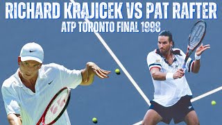 RICHARD KRAJICEK VS PAT RAFTER  1998 ATP TORONTO MENS FINAL [upl. by Acireit]