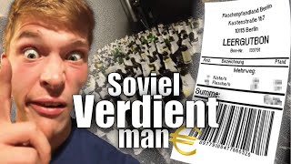 Wie viel verdient man mit Pfand sammeln [upl. by Einatirb]