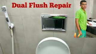 Concealed dual flush repair continues water leakage fixed [upl. by Radec]