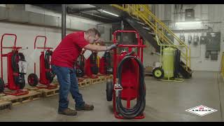 How to Inspect a Stored Pressure Wheeled Fire Extinguisher  Training Video [upl. by Oah]