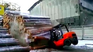 Fork Lift Fails Compilation [upl. by Aicilana]