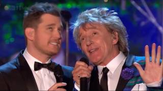 Winter Wonderland  Rod Stewart amp Michael Buble  Christmas [upl. by Talanta982]