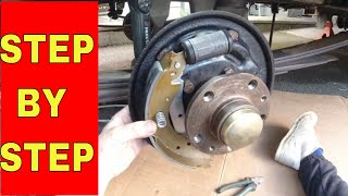 CLASSIC CAMPERVAN FITTING NEW REAR BRAKES FIAT DUCATO TALBOT EXPRESS AND MANY MORE [upl. by Sivrat]