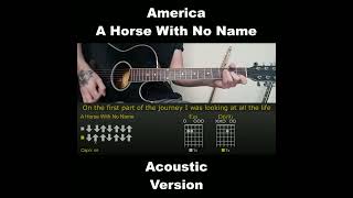 America  A Horse With No Name  Guitar Tutorial [upl. by Odareg]