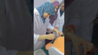 nursing students life  IM injection practice shorts anm gnm bscnursing [upl. by Eerased744]