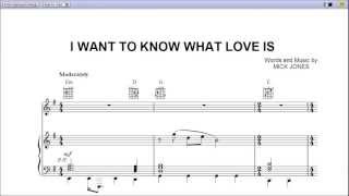 quotI Want to Know What Love Isquot by Foreigner  Piano Sheet Music Teaser [upl. by Lolande]