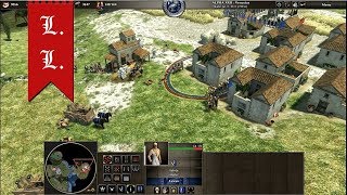 0 AD Open Alpha gameplay  Athenians vs Spartans 1 [upl. by Acinomahs]