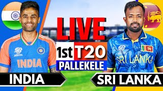 India vs Sri Lanka 1st T20  Live Cricket Match Today  IND vs SL Live Match Today  IND vs SL [upl. by Jr]