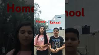 Home V S School funny youtubeshorts ytshorts [upl. by Etterraj]