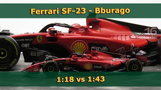 118 vs 143  Ferrari SF23  Charles Leclerc  F1 Season 2023  Bburago F1 model car [upl. by Llerut]