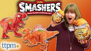 Smashers Series 4 Mega and Mini LightUp Dinos from Zuru Unboxing  Review [upl. by Hayott820]