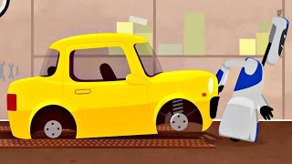 Le garage de McWheelie construction dun robot Dessin animé éducatif [upl. by Darken]