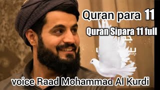 Quran para 11  Quran Sipara 11 full  Voice Raad Mohammad Al Kurdi [upl. by Tartan]