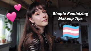 Simple Makeup Tips for Trans Women  MTF Feminizing Makeup [upl. by Murton]