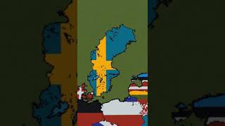 Building Sweden in 3 Scales sweden swedish maps flags minecraft [upl. by Norym]