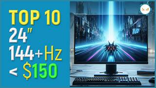 TOP 10 24quot Gaming Monitors under 150 [upl. by Adnorrehs]