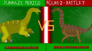 Pivot Dinosaur Battles REBORN  Camarasaurus VS Brachiosaurus [upl. by Einnel860]