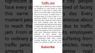 Traffic Jam paragraph paragraph [upl. by Yevre]