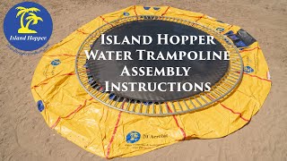 Island Hopper Water Trampoline Assembly Instructions  20ft Acrobat [upl. by Sabah]