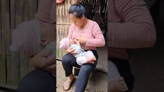 breastfeeding breastfeeding newbornfeeding baby breastfeeding shortvideo cute trending [upl. by Khalin]