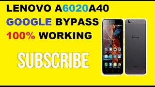 Lenovo A6020a40 Google Bypass100 Working [upl. by Thoer570]