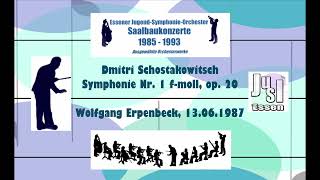 D Schostakowitsch  Symphonie Nr 1 in fmoll Erpenbeck 1987 [upl. by Sokin915]