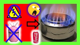 COCINILLA CASERAHORNILLO DE ALCOHOL CASEROCOCINAR SIN ELECTRICIDAD Y SIN GAS😱🔥 [upl. by Adnohrahs]