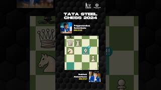 ⚡🇺🇿🇮🇳 NODIRBEK ABDUSATTOROV VS PRAGGNANANDHAA TATA STEEL 2024 chess uzbekGM [upl. by Suiramaj389]