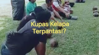 Kupas Kelapa Tanpa Peralatan Tapi Terpantas Di Dunia [upl. by Mieka]