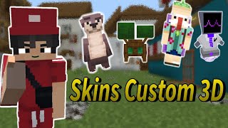 🔰Addon de Skins 3D Minecraft bedrock 🔰 [upl. by Schoenburg888]